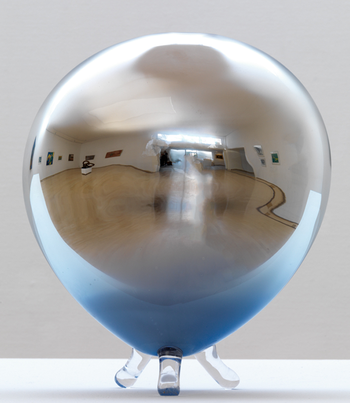 untitled, 2013, 30 x 27 x 14 cm, blown silvered glass